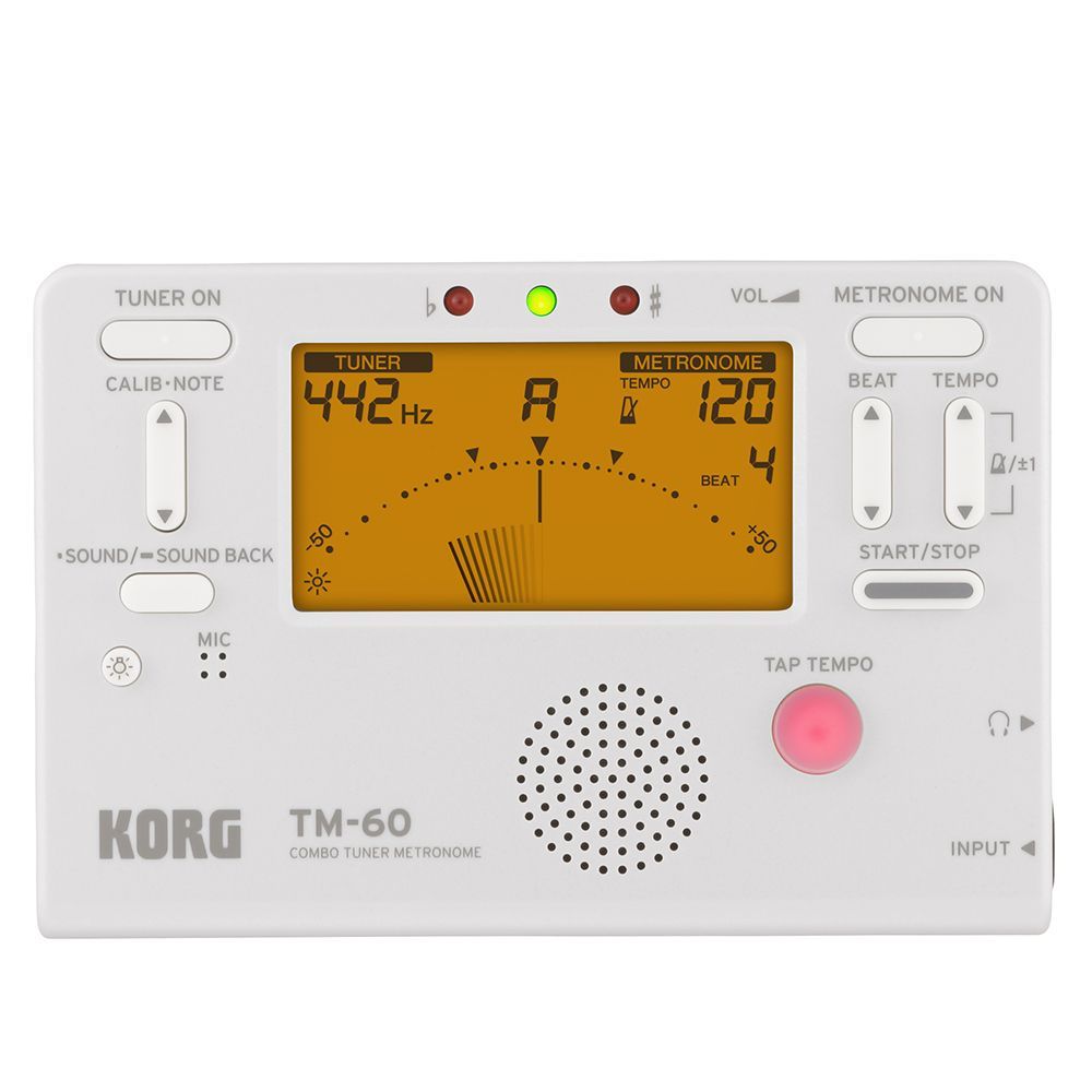 Korg TM-60 Tuner/Metronome – White