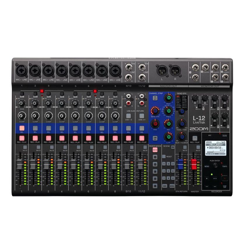 Zoom LiveTrak L-12 12-channel Digital Mixer / Recorder