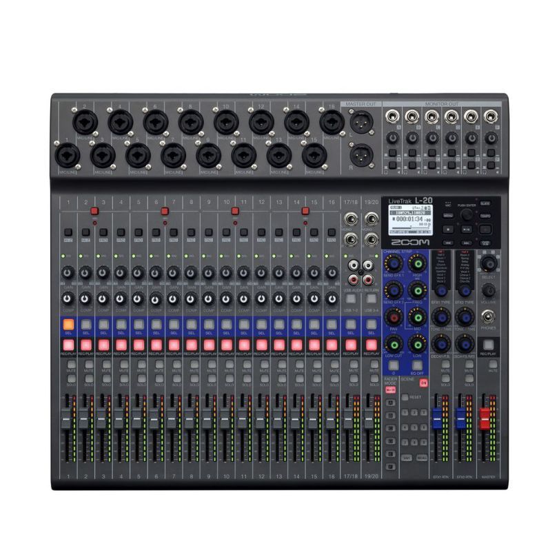 Zoom LiveTrak L-20 20-channel Digital Mixer / Recorder