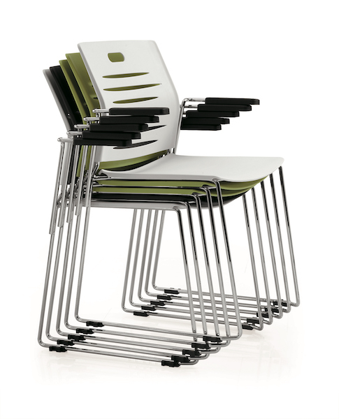 Stackable Training Chair With Armrest
