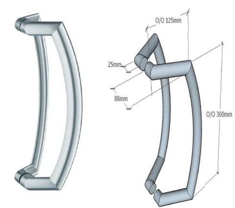 6665 - 25mm dia crank pull handle