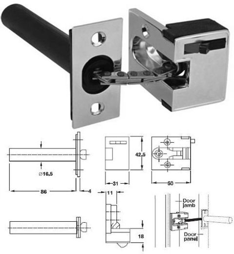 CDG100 Concealed Door Guard