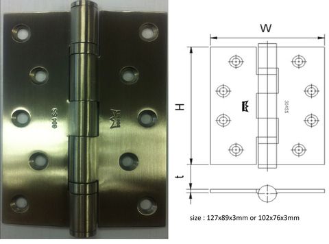 Dorma 127x89x3mm 2 ball bearing hinge