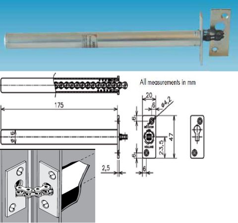 E160/2500 Concealed Jamb Door Closer