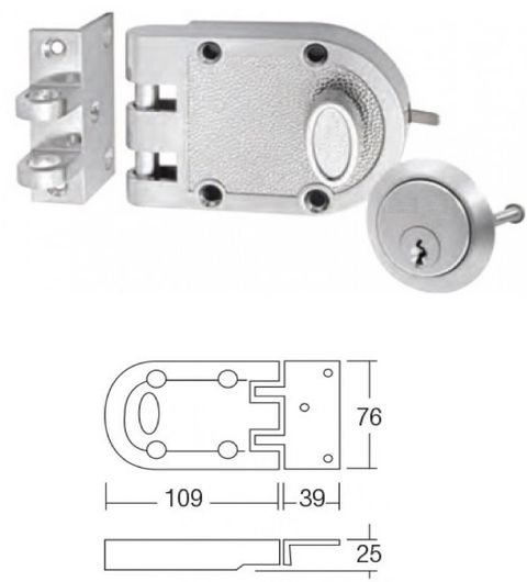 JPL-100 jimmy proof lock with strike