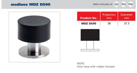 MDZ DS90 Floor Mounted Door Stop