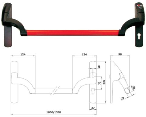 Palmo Mortise Panic Operator