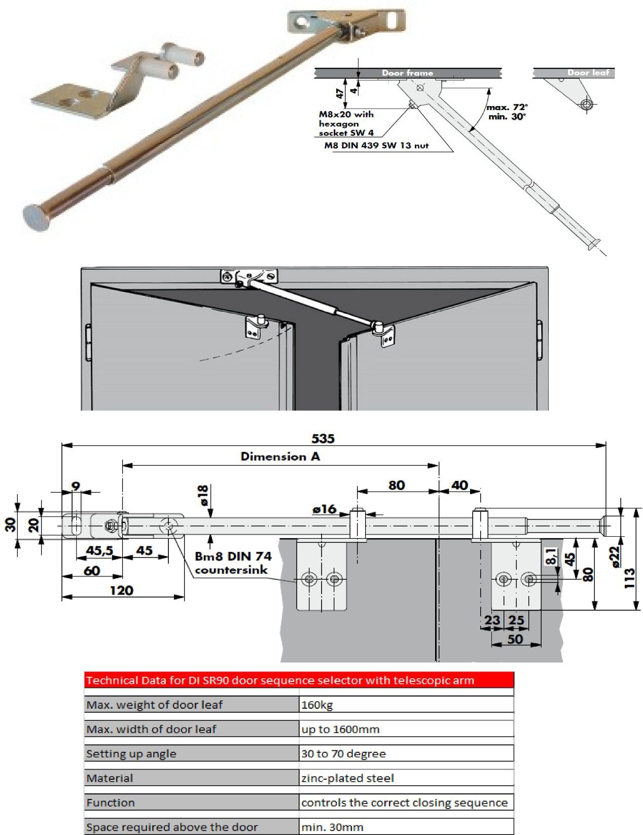 SR90 sequence selector with telescopic arm Dor Ware Resources Pte