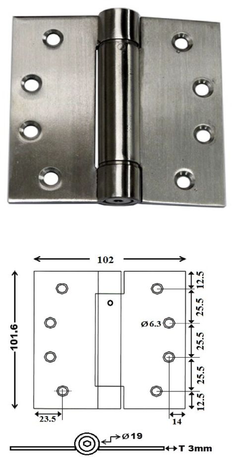 SS-D2804 single action spring hinge
