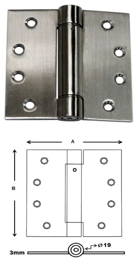 SS-D2804 & SS-D2904 single action spring hinge