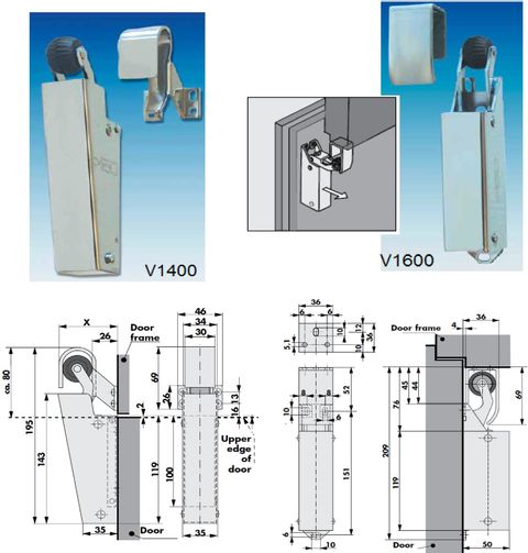 V1400 / V1600 Anti-Slam Door Checker