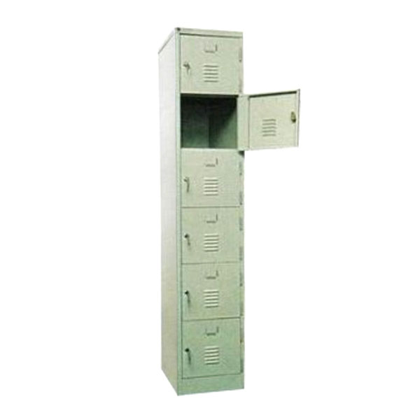 6 Compartments Steel Locker