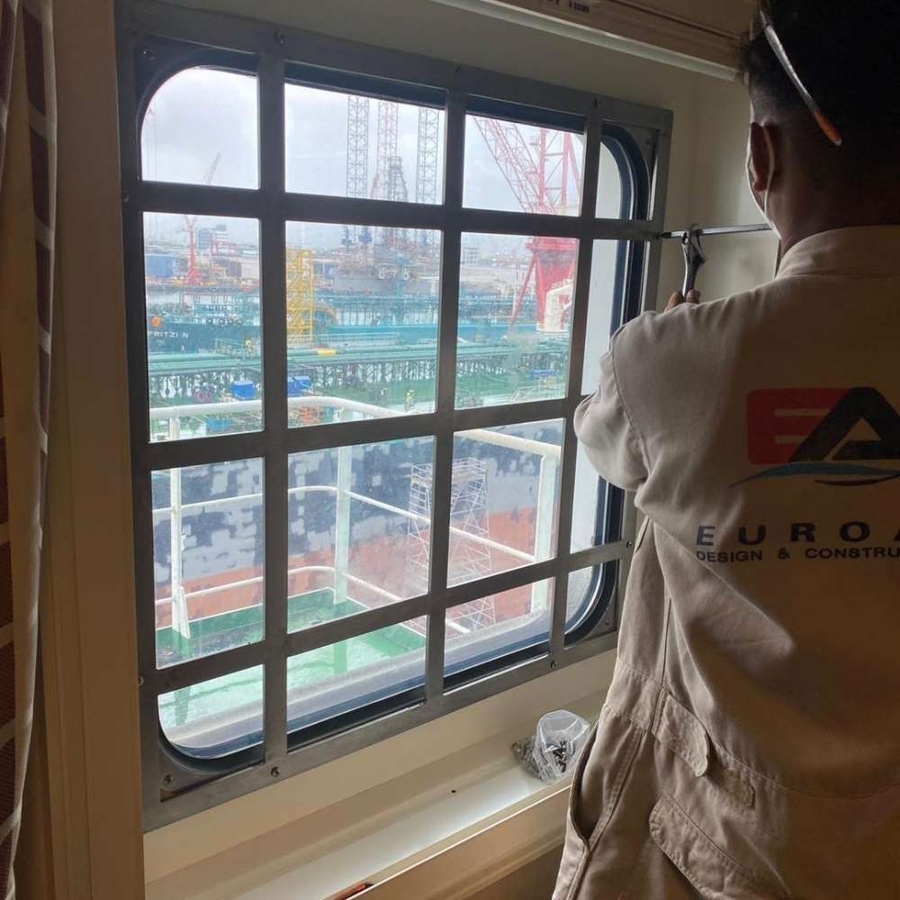 Anti-Piracy Installations for Vessel Accommodation