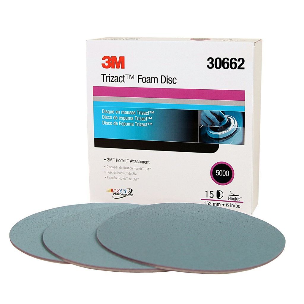 3M™ Trizact™ Hookit™ Foam Disc, 6 inch, 5000 grit, 30662