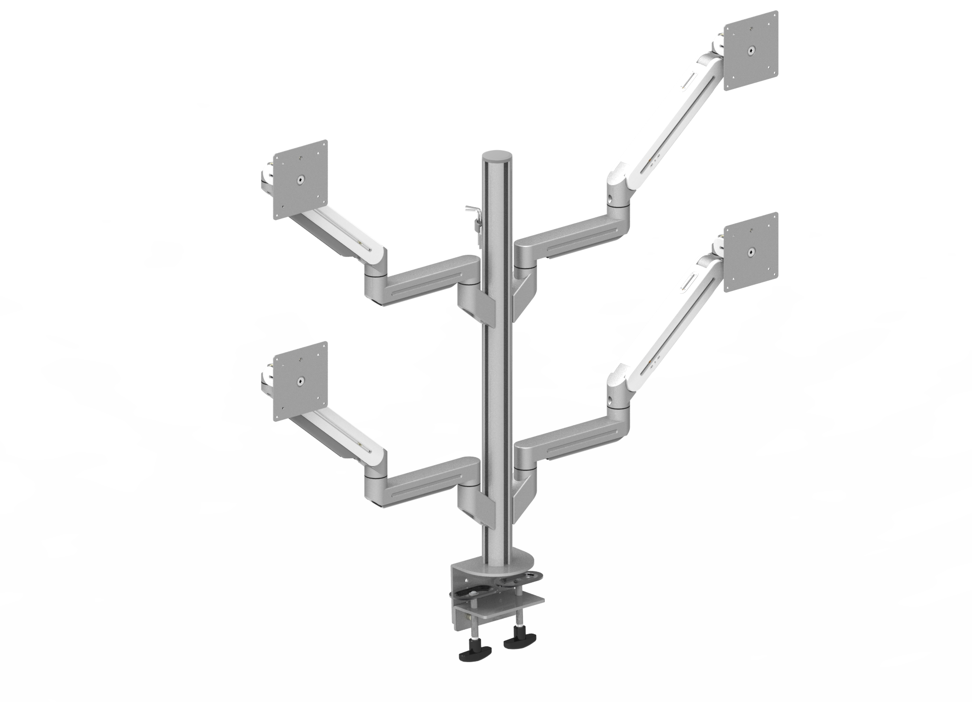 DragonFly Series Four LCD Monitor Arm 4 Channel Pole Type FAML7-7024C