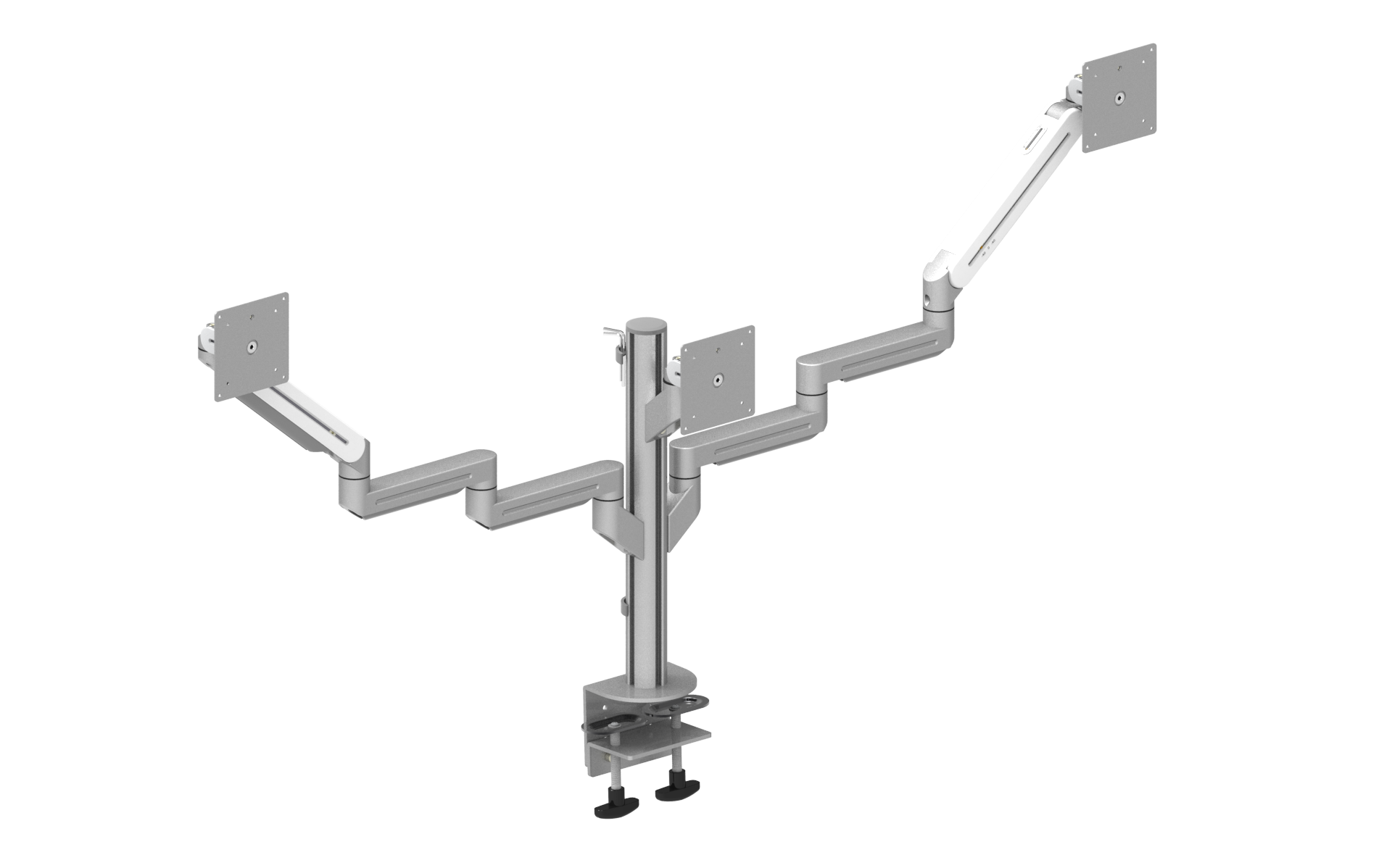 DragonFly Series Triple LCD Monitor Arm 4 Channel Pole Type FAML7-203T