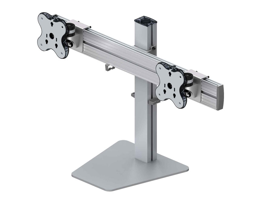 Rail Stand Dual Monitor Stand FAMFS-4520