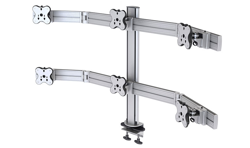 Rail System Six Monitor Bar System FAMAR-8026