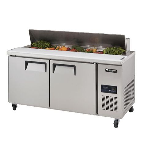 2 Door Salad Counter with Cover