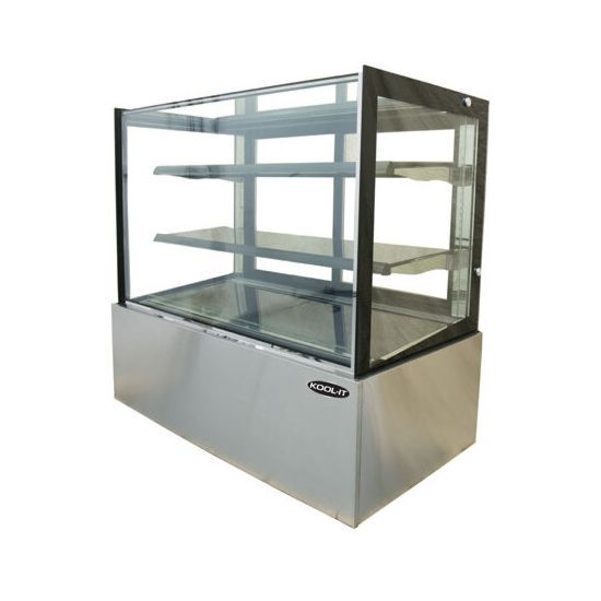 KBF-36D - Dry Non-Refrigerated Flat Glass Display Case