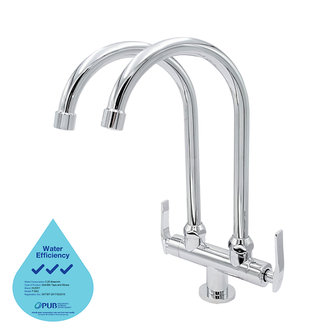 Husky T1002 Double Arm Sink Tap