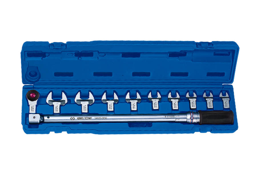 KT 11 PC. 14x18 Interchangeable Torque Wrench Set (60~340 Nm)