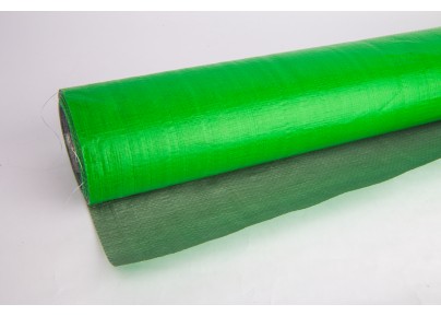 PE Tarpaulin Canvas Roll Silver/Green