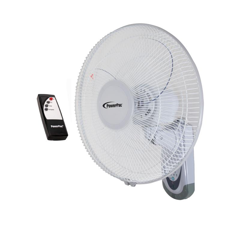 POWERPAC 16" WALL FAN WITH REMOTE CONTROL PPWF40R