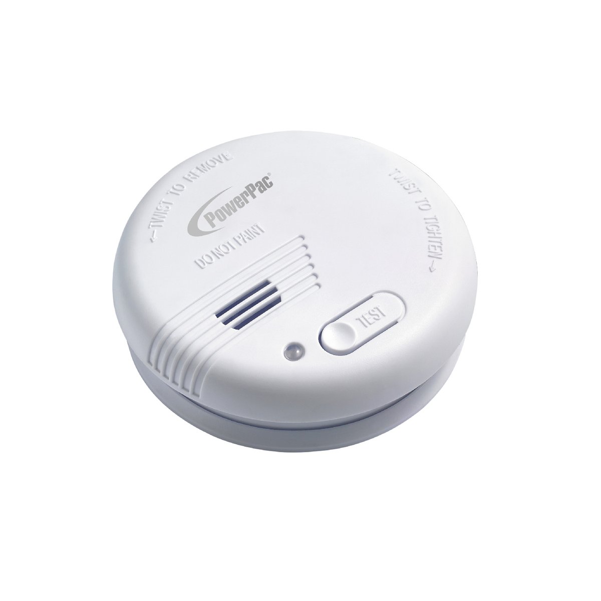 POWERPAC SMOKE DETECTOR WITH LIGHT AND TEST BUTTON PPSD125