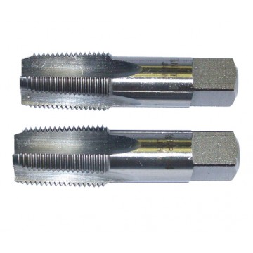 SKC AMERICAN NATIONAL TAPER PIPE TAPS CARBON STEEL "NPT" 2-PC SET 804NT