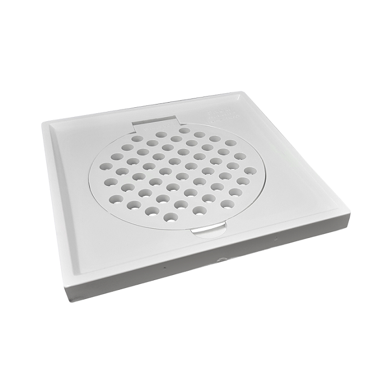 6" x 6" Square Grating with Edge & without Spigot