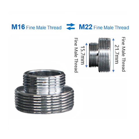 HUSKY A01-MM16MM22 (M16 x M22 Fine Male Thread Adaptor)