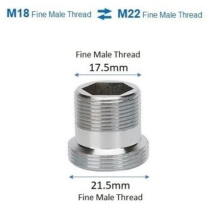 HUSKY A46-MM18MM22 (M18 x M22 Fine Male Thread Extended Adaptor)