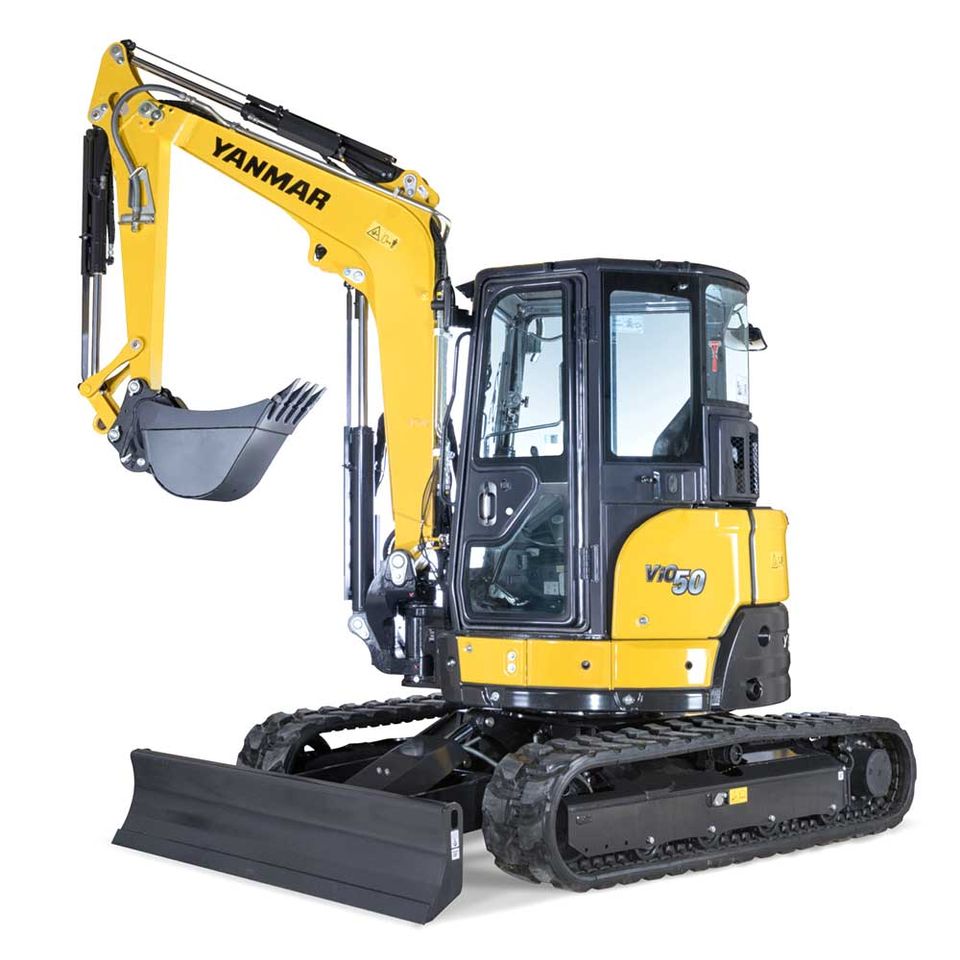 Yanmar True Zero Tail Swing Mini Excavator ViO50-6A | Jsb