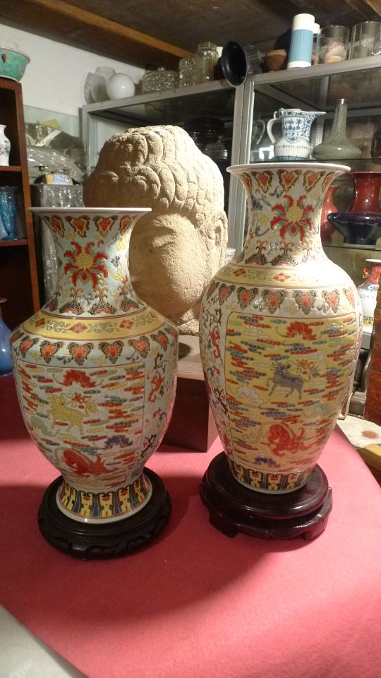 Chinesische Vase in chinesischem Stil China Feng Shui