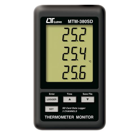 3 Channels Thermometer  Logger (SD Card) Lutron MTM-380SD
