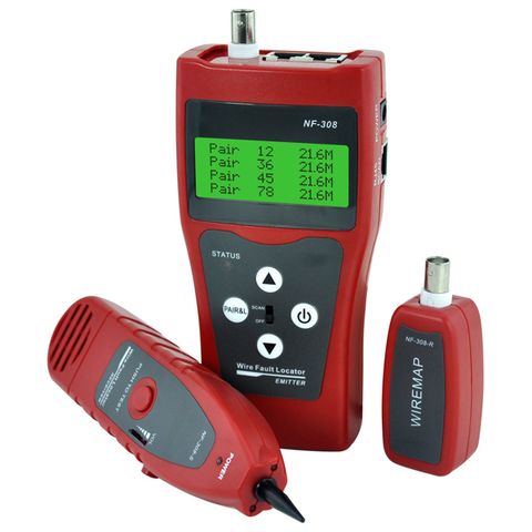 3 in 1 Network, Telephone line & length measurement Cable Tester Jtech NF308