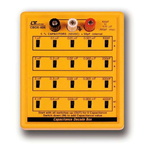 Capacitance Decade Box 11,111 uF Lutron CBOX-406