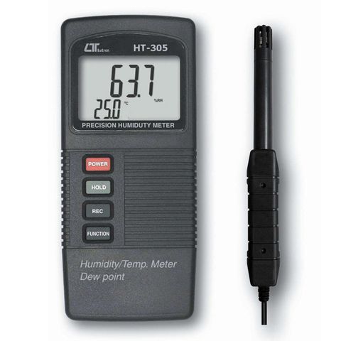 Humidity/Temp Meter with Dew Point Lutron HT-305 8DWQunQd