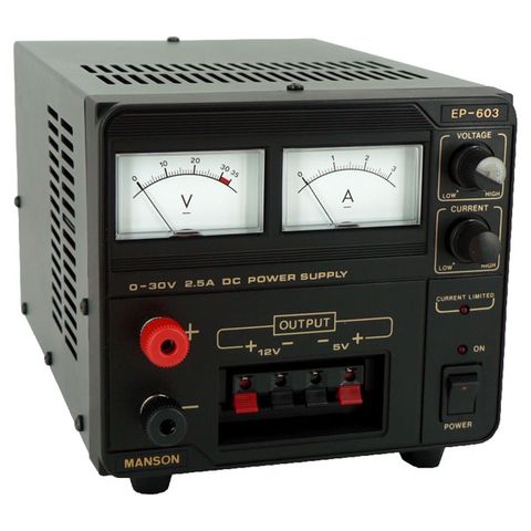 Power Supply 30VDC, 2.5A Manson EP-603