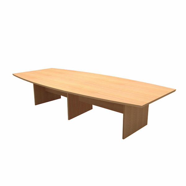 Boat-shaped Meeting Table (Wooden Leg)
