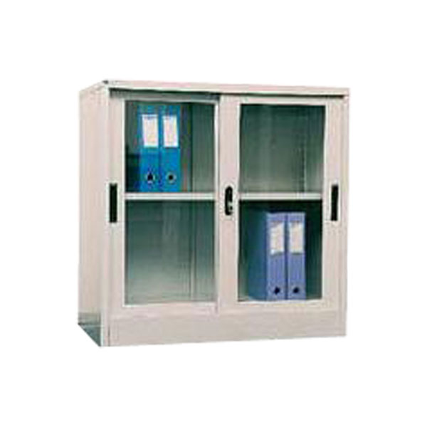 Glass Sliding Door Half Height Cupboard