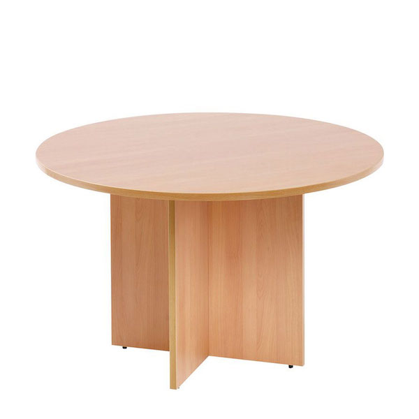 Round Meeting Table (Wooden Leg)