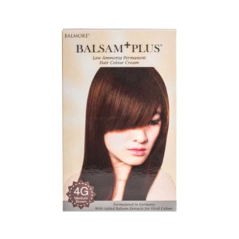 Balmore Balsam+Plus Low Ammonia Permanent Hair Colour Cream (4G Medium Brown)