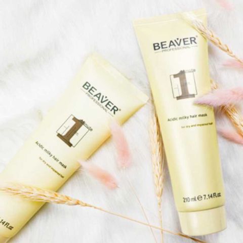 Beaver Professional 1 Minute Acidic Milky Hair Mask for dry and Impaired Hair