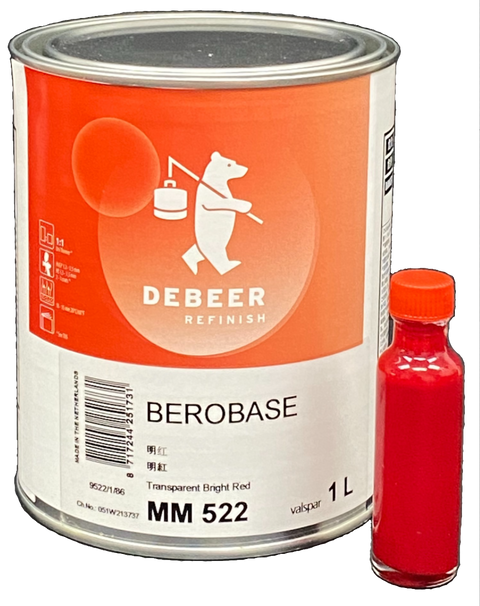 Debeer DB-500 Transparent Bright Red DB/9522