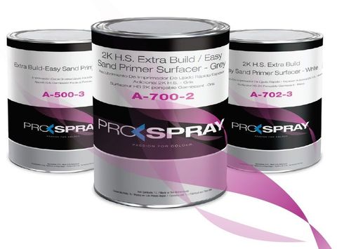 Prospray 2K H.S. Extra Build / Easy Sand Primer Surfacer - Black PS/A-704