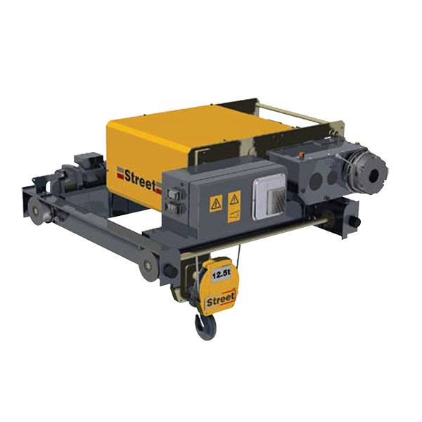 Double Girder Single Rope Hoist - 12.5 Tonnes Double Girder Trolley