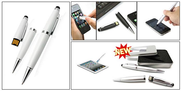 3 In One USB Stylus Touch Pen