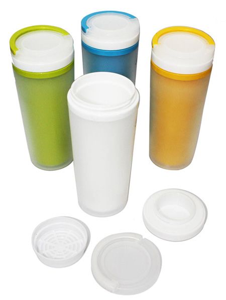 Bubbles Tumbler With Top Container